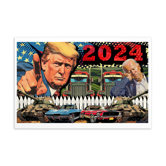 American Trump Card - 4 x 6 inches - Coated Outer Surface - Premium - Greeting Card - Souvenir - Gift - Patriotic - MAGA - 2024 - Political - American